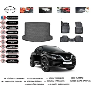 Juke 2024 Model Üst Bagaj Havuzu Araca Özel Paspas Takımı Prrox