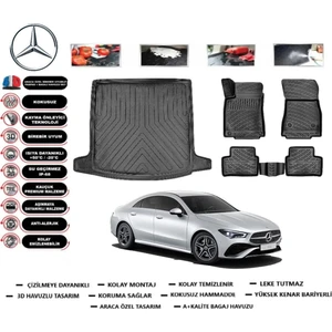 Cla 2025 Model Bagaj Havuzu Araca Özel Paspas Takımı Prrox