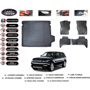 Land Rover Range Rover Sport 2018 Model Bagaj Havuzu Araca Özel Paspas Takımı Prrox