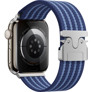 Apple Watch 10 / 11 46 mm Uyumlu Naylon Dokuma Kumaş Kordon Premium Kayış Kilitli Mekanik Toka