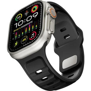 Apple Watch Ultra / Ultra 2 49 mm Uyumlu Silikon Kordon Çift Renkli Premium Spor Tasarım Kayış