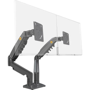 North Bayou NB F160 (2025 Yeni Model) Amortisörlü İkili Monitör Standı (17-27 İnç)-(2-9 Kilo)