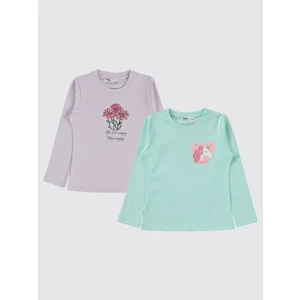 Civil Girls Kız Çocuk 2'li Sweatshirt 5-13 Yaş Mint