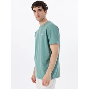 Discovery Expedition D5SM-TST3883 Açık Haki Bisiklet Yaka Relaxed Düz Erkek T-Shirt