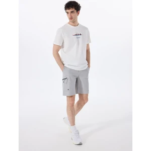Discovery Expedition D5SM-SHT3898 Gri Lastikli Bel Relaxed Düz Erkek Şort