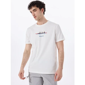 Discovery Expedition D5SM-TST3793 Beyaz Bisiklet Yaka Relaxed Baskılı Erkek T-Shirt