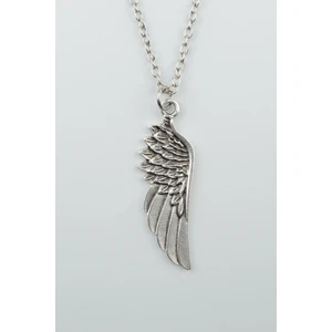 Antik Gümüş Kaplama Kartal Melek Erkek Kadın Kolye