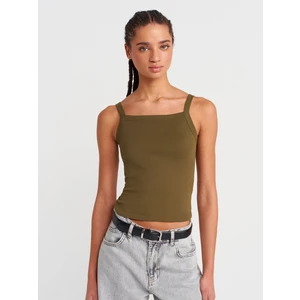 21049 Kare Yaka Askılı Top-Haki