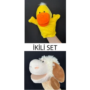 El Kuklası Ördek ve Kuzu Arkadaşlar Ikili Set El Kuklası