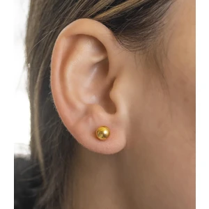 Yiğitbaşı Gold 22 Ayar Top Küpe (3618)