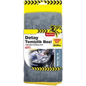 (50X50 cm ) Jumbo Boy Mikrofiber Oto Yıkama ve Araba Kurulama Cam Detay Temizlik Bez