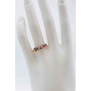 Glare Jewellery Shesra Çok Renkli Taşlı Yüzük