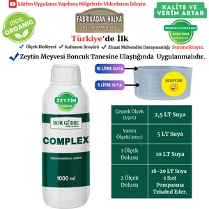 COMPLEX-1000ML Zeytin İçin Gübre Yeşil Aksam Gelişir Verim ve Kalite Artar