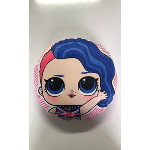 AZİZ OYUNCAK  Lol Bebek Yuvarlak, Kadife Dokulu yastık 35 cm