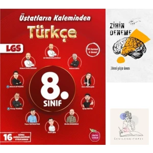 Newton Yayınları 8.Sınıf Türkçe Üstatların Kaleminden 16 Deneme+Zihin Deneme-Nw-164