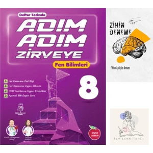 Newton Yayınları LGS Fen Bilimleri Adım Adım Zirveye Konu Anlatım +Zihin Deneme-Nw-910