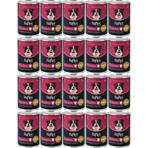 Reflex Plus Kuzu ve Tatlı Patates Et Parçacıklı Soslu Köpek Konservesi 400 Gr*20 Adet