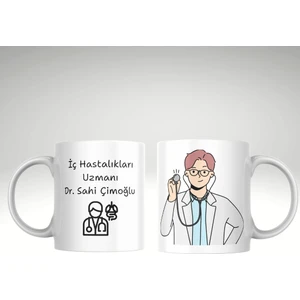 Doktor Erkek Baskı Kupa Bardak