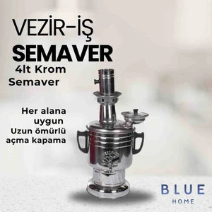 Vezir - Iş Krom Semaver 4 Lt Vezirköprü