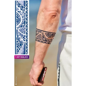 1 Ay Kalıcı Şerit Dövme Kol Dövmesi Bacak Dövmesi Bilek Dövmesi Armband Tattoo