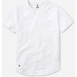 Ad Erkek Beyaz Bisiklet Yaka Basic Tişört