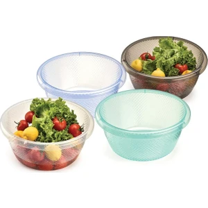 4'lü Badya Seti & Bulaşık Leğeni & Çok Amaçlı Badyalar 9,5 Litre Geniş Hacimli Badya Seti