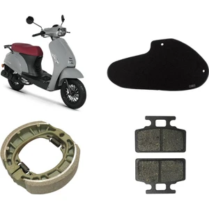 Kuba Bluebird 50 Bakım Seti Ön-Arka Balata ve Hava Filtresi