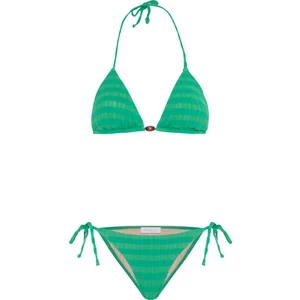 Triko Yeşil Üçgen Bikini Takım