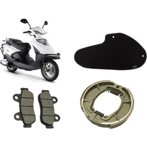 Kuba Vn 50 Pro Bakım Seti Ön-Arka Balata ve Hava Filtresi