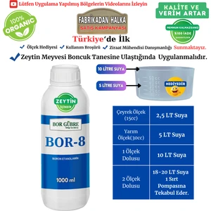 Zeytin İçin Gübre Bor-8 Kalite ve Verim Artar