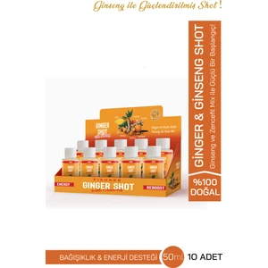 Ginger Shot & Ginsengli 10 Adet x 50  ml