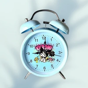 Mr Kuromi Çalar Saat Masa Saati  Çalar Saat Çift Çan Saat Sevimli Masa Saati