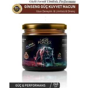 Forcex Limitsiz Ginseng Atom Güç Özel Karışımlı Bitkisel Macun Kavanoz (240 Gr)