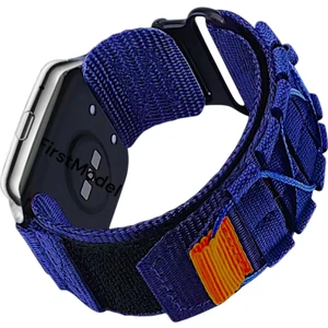 Huawei Watch Fit 2 Uyumlu Premium Ipli Örgü Bant Kordon Lacivert