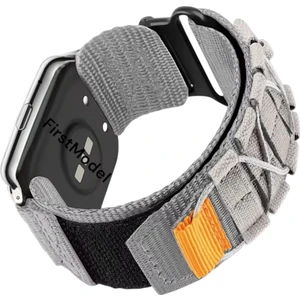 Huawei Watch Fit 2 Uyumlu Premium Ipli Örgü Bant Kordon Gri