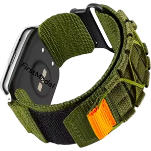 Huawei Watch Fit 2 Uyumlu Premium Ipli Örgü Bant Kordon Haki