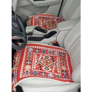 Oto Koltuk Kılıfı (Çift Taraflı )Yıkanabilir Araba Takımı Kilim Kırmızı Renk FİAT,WW,OPEL,HYUNDAİ,BMW,MERCEDES,HER ARACA UYGUN