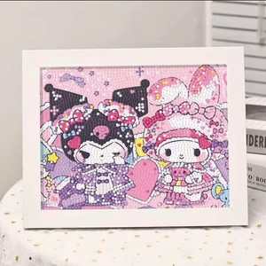 Kuromi My Melody Çerçeveli Mozaik Elmas Boyama Seti Diy Kendin Yap
