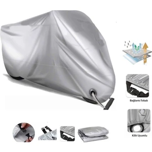 Honda cl 250  Gri Kilit Uyumlu Motor Brandası Arka Çanta Uyumsuz Ultra Kalın Su Geçirmez