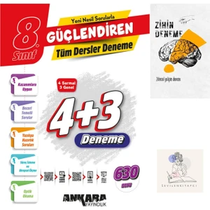 Ankara Yayıncılık LGS Türkçe Güçlendiren 4+3 Deneme+Zihin Deneme+Sssk975