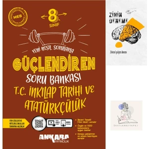 Ankara Yayıncılık LGS Inkılap Güçlendiren Soru Bankası+Zihin Deneme+Sssk921