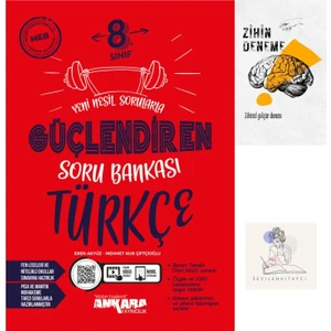 Ankara Yayıncılık LGS Türkçe Güçlendiren Soru Bankası+Zihin Deneme+Sssk955