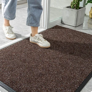 Kahverengi Çamur Kazıyıcı Sıyırıcı Kapı Önü Paspası 60X90