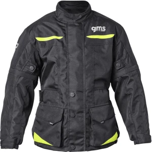 Gear Korumalı Çocuk Motosiklet Montu Siyah  Neon Sarı - Su ve Rüzgar Geçirmez
