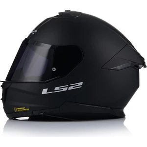 Ls2 Stream 2 Mat Siyah Full Face Motosiklet Kaskı Siyah Camlı