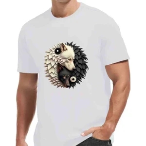 Panda Baskı Tekstil Kurt Denge Baskılı Özel Tasarım Oversize Tshirt