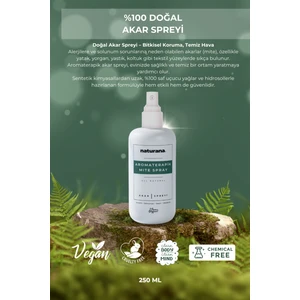 Doğal Akar Spreyi Toz Akarı Mite Önleyici  250 ml Palmarosa Karanfil Neem