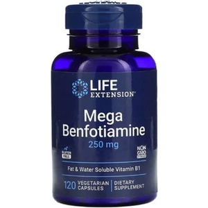 Extension, Mega Benfotiamine, Tiamin (B1 Vitamini) 250 Mg, 120 Vegetarian Capsules