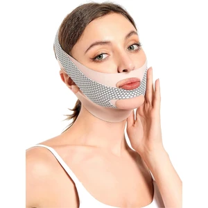 Yüz Germe & Kontur Maskesi + Sıkıştırma Bandı, Yüz Şekillendirme Anti-Nasolabial Maskesi