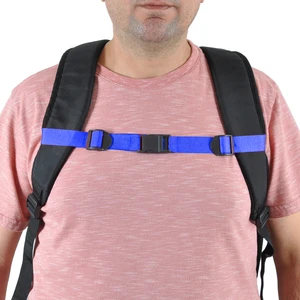 Çanta Sabitleme Ayarlı Göğüs Kemeri Çanta Askısı Sırt Çantası Bağlama Aparatı Mavi Renk